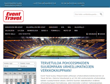 Tablet Screenshot of event-travel.fi